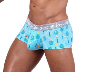 Classic Motif Mid-waist Boxer Trunk Tennis Light Blue