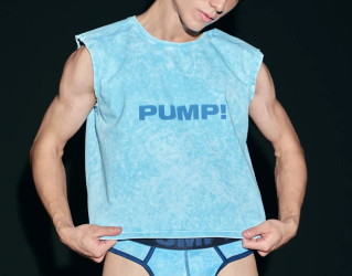 Bubble Blue Boxy Tank